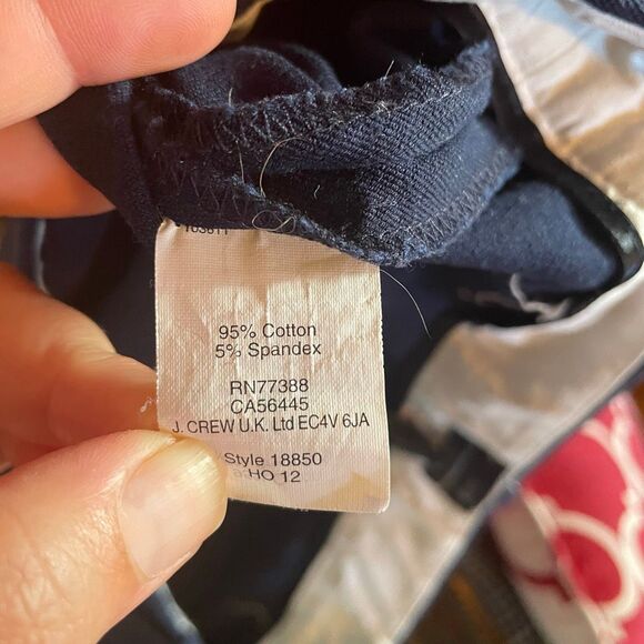 J CREW | the minnie pant navy blue 0 - Picture 10 of 10